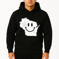 Smiling In Wi Funny Wisconsin Happy Face Hoodie