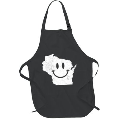 Smiling In Wi Funny Wisconsin Happy Face Apron