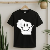 Smiling In Wi Funny Wisconsin Happy Face T-Shirt