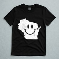 Smiling In Wi Funny Wisconsin Happy Face T-Shirt