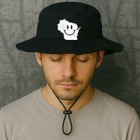 Smiling In Wi Funny Wisconsin Happy Face Bucket Hat