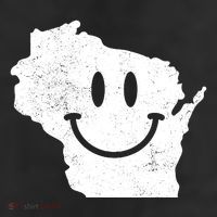 Smiling In Wi Funny Wisconsin Happy Face Beanie