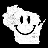 Smiling In Wi Funny Wisconsin Happy Face Sustainable Beanie