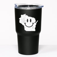 Smiling In Wi Funny Wisconsin Happy Face Tumbler