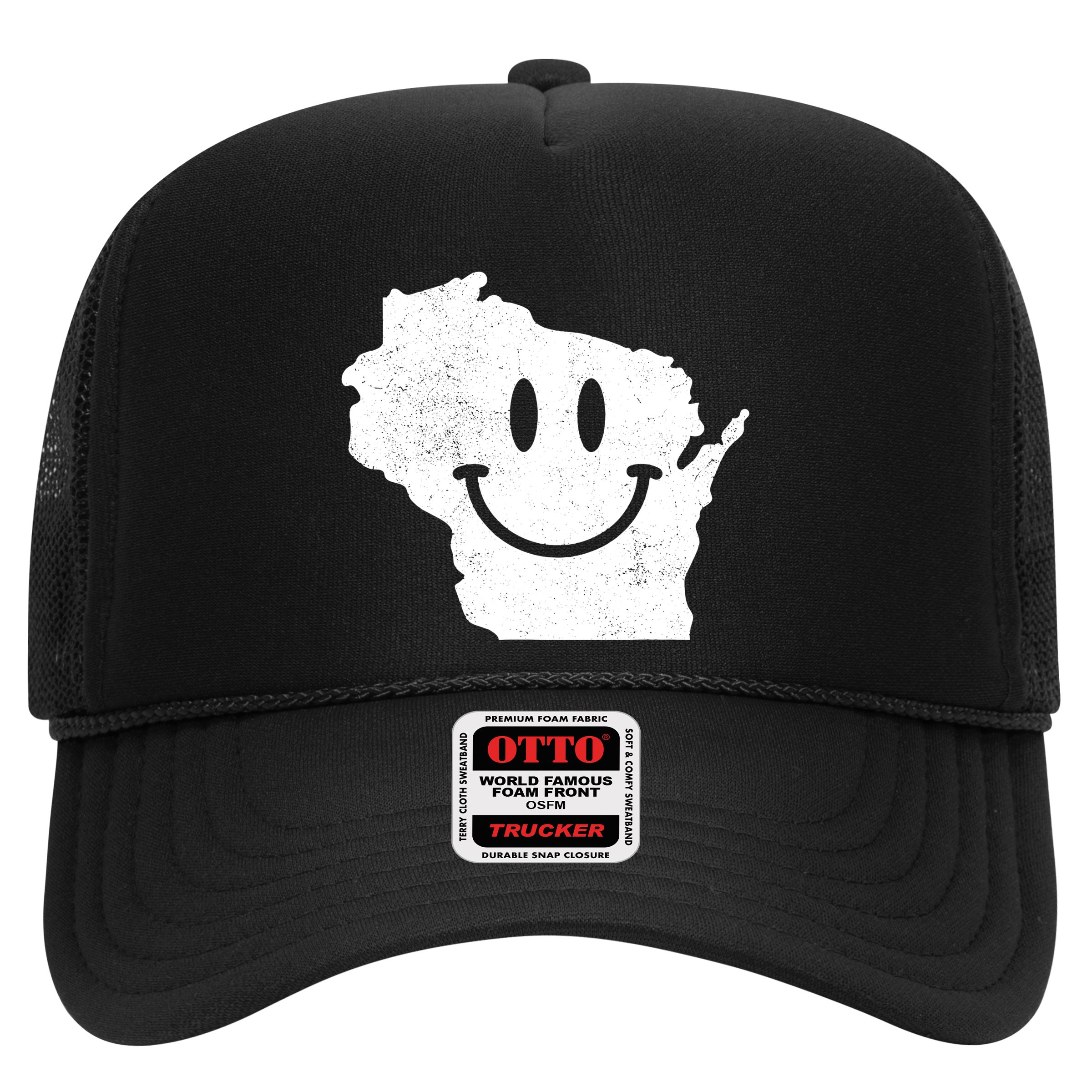 Smiling In Wi Funny Wisconsin Happy Face Hat