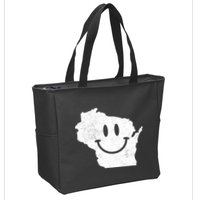 Smiling In Wi Funny Wisconsin Happy Face Zip Tote Bag