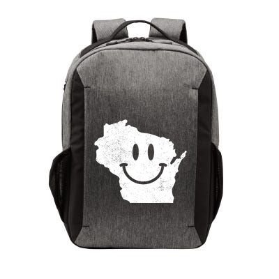 Smiling In Wi Funny Wisconsin Happy Face Vector Backpack
