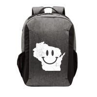 Smiling In Wi Funny Wisconsin Happy Face Vector Backpack