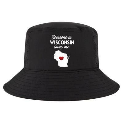 Someone In Wisconsin Loves Me Wisconsin Wi Cool Comfort Performance Bucket Hat