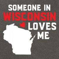 Someone In Wisconsin Loves Me Cotton Canvas Backpack