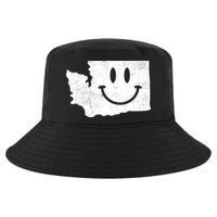 Smiling In Wa Funny Washington Happy Face Cool Comfort Performance Bucket Hat