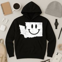 Smiling In Wa Funny Washington Happy Face Hoodie