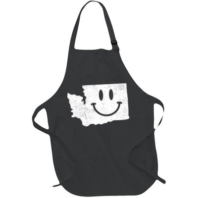 Smiling In Wa Funny Washington Happy Face Apron