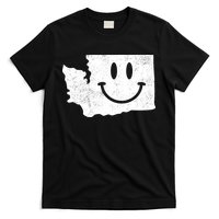 Smiling In Wa Funny Washington Happy Face T-Shirt
