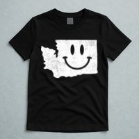 Smiling In Wa Funny Washington Happy Face T-Shirt