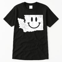 Smiling In Wa Funny Washington Happy Face Tall T-Shirt