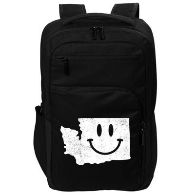 Smiling In Wa Funny Washington Happy Face Impact Tech Backpack
