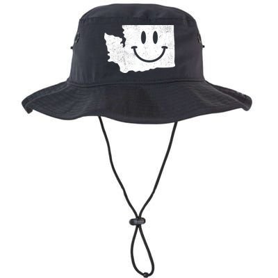 Smiling In Wa Funny Washington Happy Face Bucket Hat