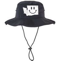 Smiling In Wa Funny Washington Happy Face Bucket Hat
