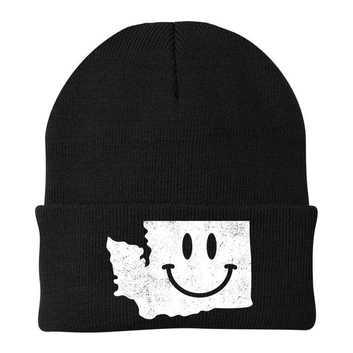 Smiling In Wa Funny Washington Happy Face Beanie