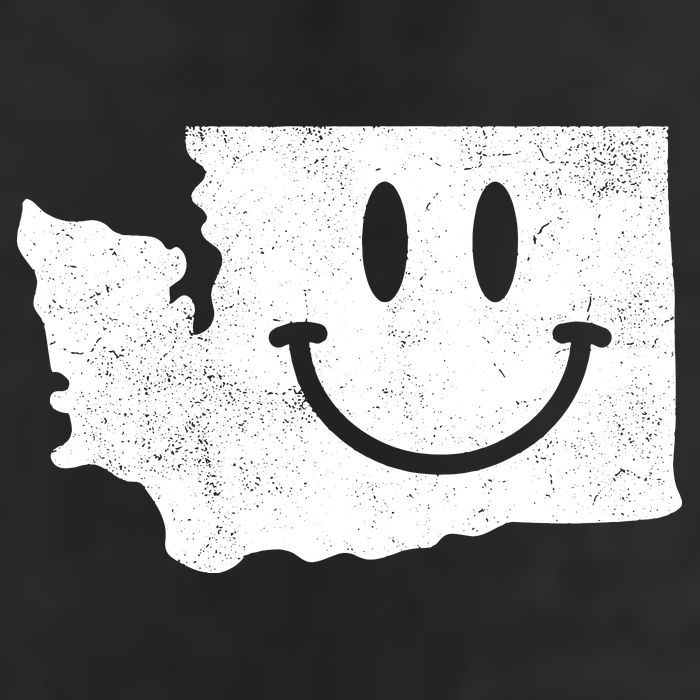 Smiling In Wa Funny Washington Happy Face Beanie