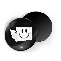 Smiling In Wa Funny Washington Happy Face Magnet