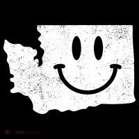 Smiling In Wa Funny Washington Happy Face Poster