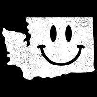 Smiling In Wa Funny Washington Happy Face Toddler T-Shirt