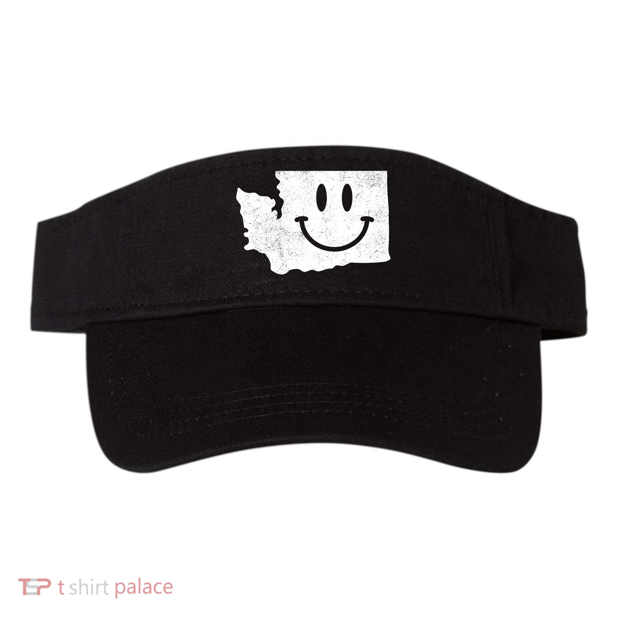 Smiling In Wa Funny Washington Happy Face Visor