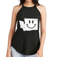 Smiling In Wa Funny Washington Happy Face Women's Perfect Tri Rocker Tank
