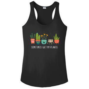 Sometimes I Wet My Plants Funny Gardening Cactus Ladies PosiCharge Competitor Racerback Tank