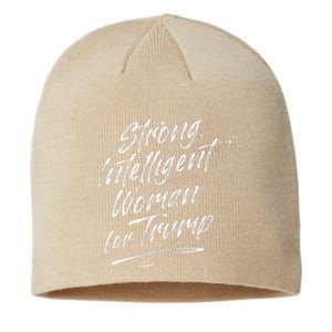 Strong Intelligent Woman Trump 2024 For Women Sustainable Beanie