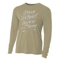 Strong Intelligent Woman Trump 2024 For Women Cooling Performance Long Sleeve Crew