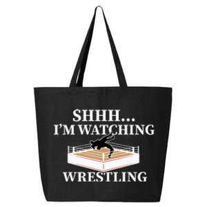 Shhh IM Watching Wrestling Wrestling Lover Gift 25L Jumbo Tote