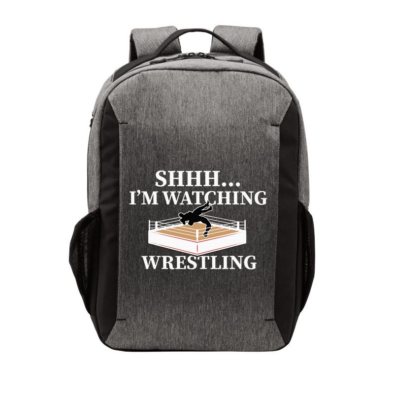 Shhh IM Watching Wrestling Wrestling Lover Gift Vector Backpack