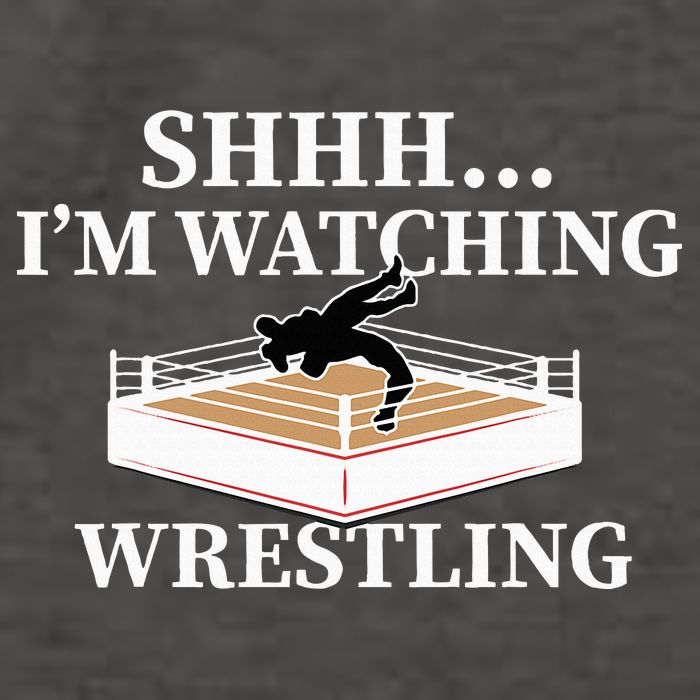 Shhh IM Watching Wrestling Wrestling Lover Gift Vector Backpack