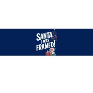 Santa I Was Framed Funny Christmas Elf Holiday Tree Humor Bumper Sticker