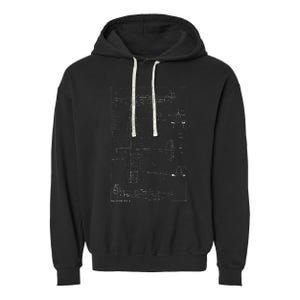 Spitfire Ix Wwii Blueprint Series Fighter Airplane Garment-Dyed Fleece Hoodie