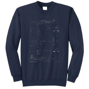 Spitfire Ix Wwii Blueprint Series Fighter Airplane Sweatshirt