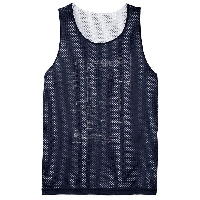 Spitfire Ix Wwii Blueprint Series Fighter Airplane Mesh Reversible Basketball Jersey Tank