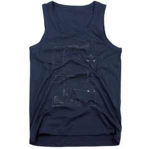 Spitfire Ix Wwii Blueprint Series Fighter Airplane Tank Top