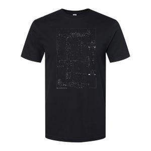 Spitfire Ix Wwii Blueprint Series Fighter Airplane Softstyle CVC T-Shirt