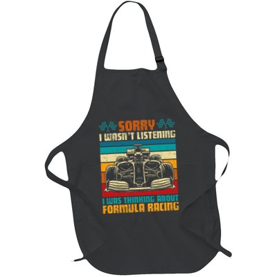Sorry I WasnT Listening I Was Thinking About Formula Racing Apron