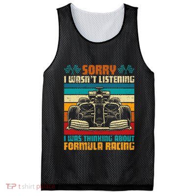 Sorry I WasnT Listening I Was Thinking About Formula Racing Mesh Reversible Basketball Jersey Tank