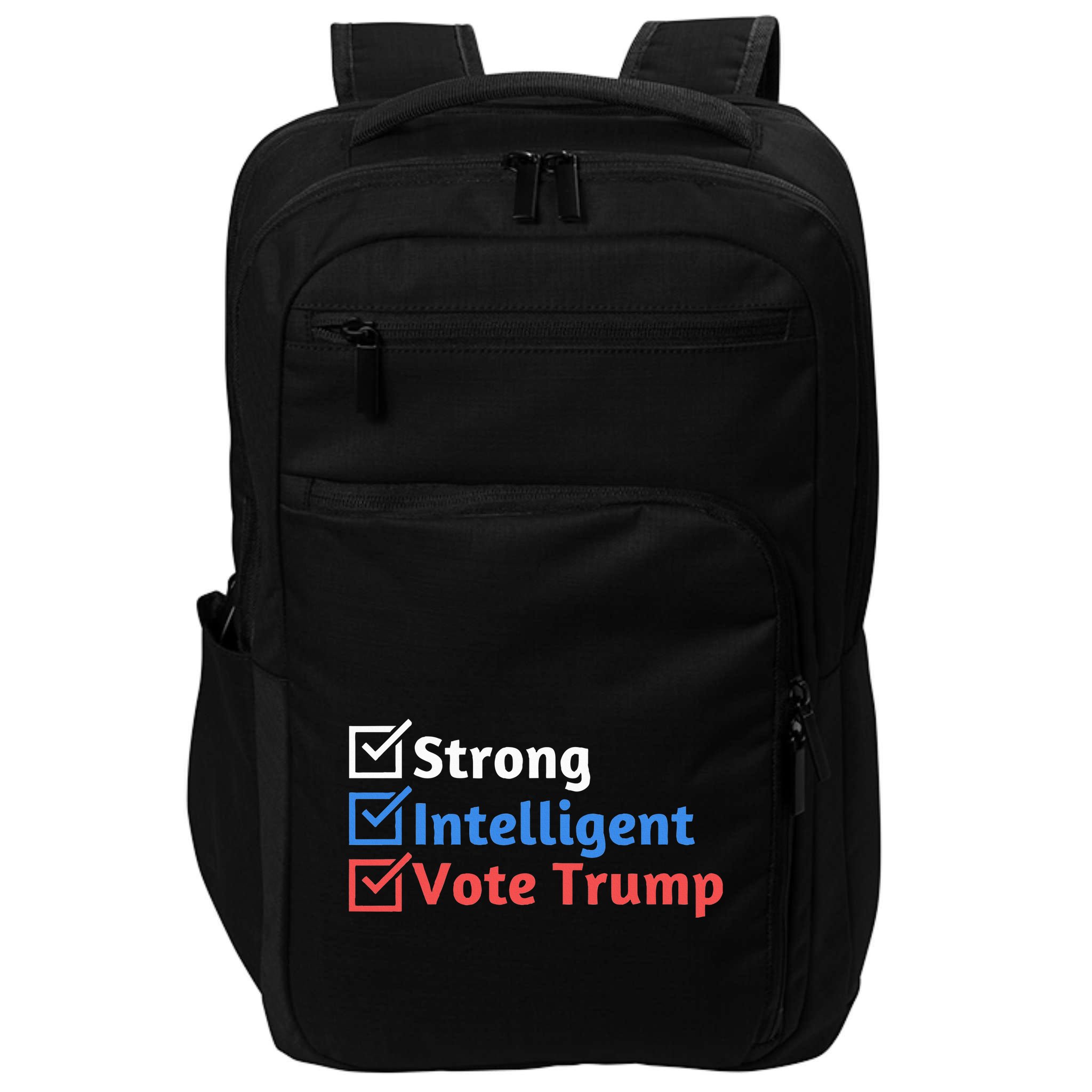 Strong Intelligent Women For Trump Maga Checklist Impact Tech Backpack