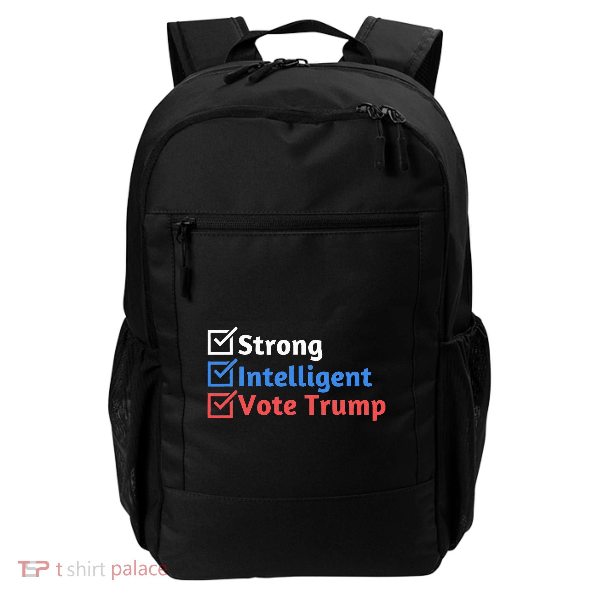 Strong Intelligent Women For Trump Maga Checklist Daily Commute Backpack