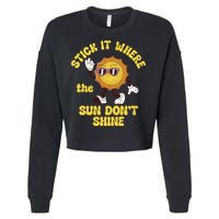 Stick It Where The Sun Dont Shine Cropped Pullover Crew
