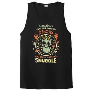 Sometime I Wrestle With My Demons And Other Times We Snuggle PosiCharge Competitor Tank