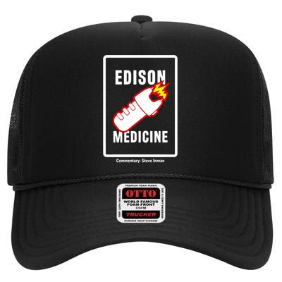 Steve Inman Wearing Edison Medicine High Crown Mesh Back Trucker Hat