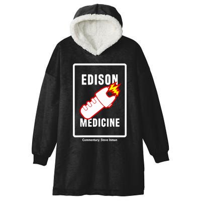 Steve Inman Wearing Edison Medicine Hooded Wearable Blanket